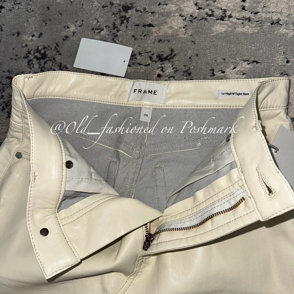 FRAME Leather Mini Skirt - Price Firm - Picture 7 of 10
